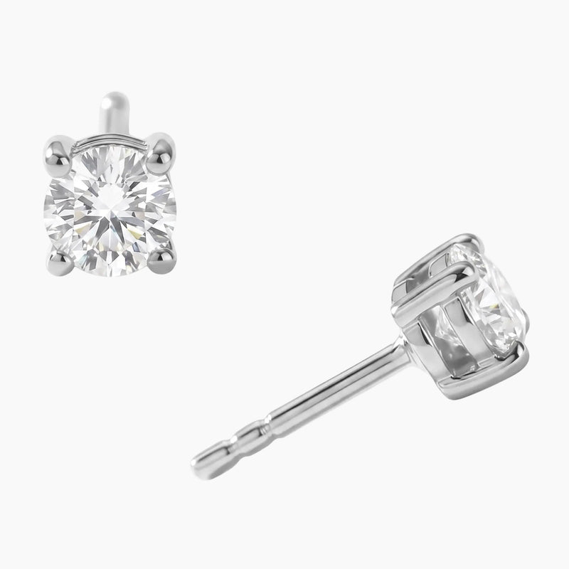 Lab Grown Diamond Solitaire Stud Earrings