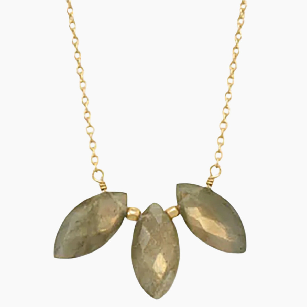 Labradorite Gold Necklace