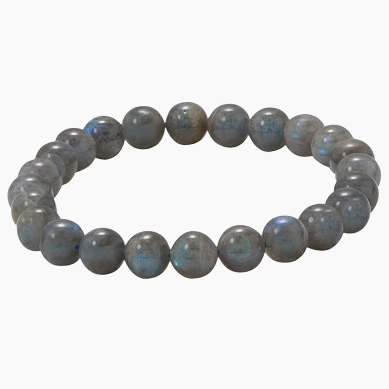 Labradorite Bead Stretch Bracelet Side