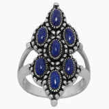 Lapis Split Band Ring