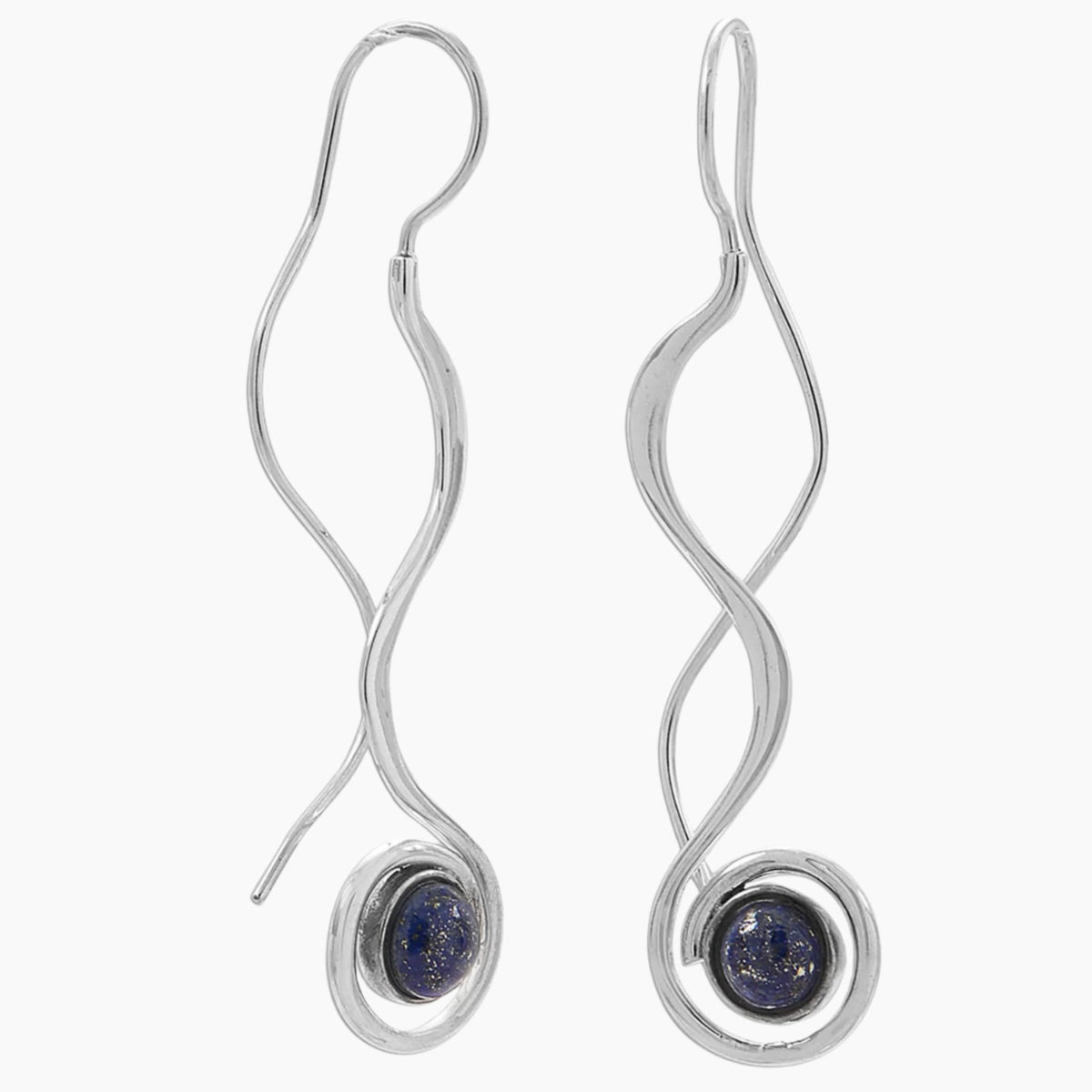 Lapis Threader Earrings