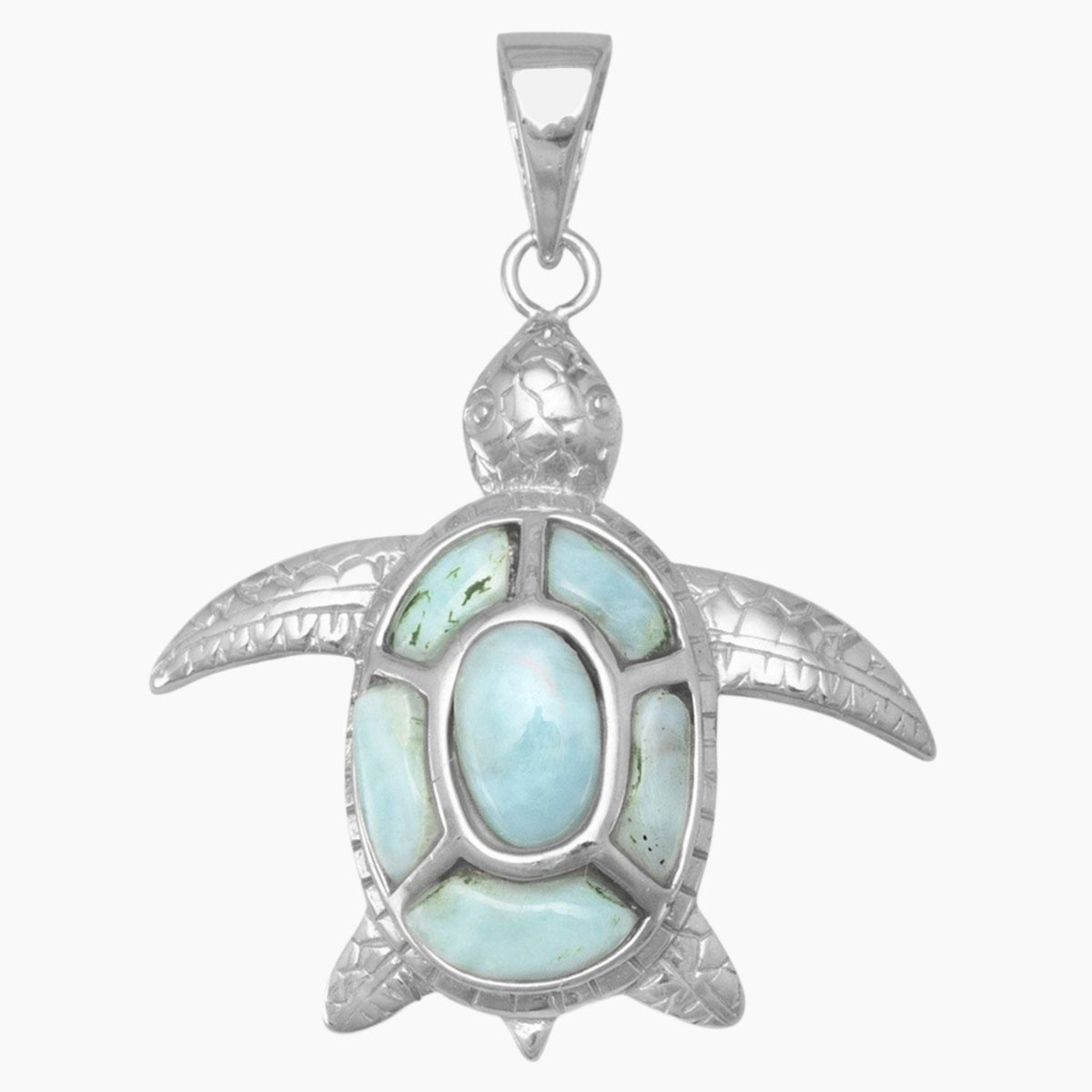 Larimar Turtle Pendant