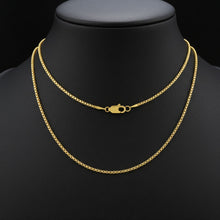 Light Box Chain Gold - 1mm Layered with Clasp View