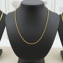 Light Box Chain Gold - 1mm on Bust Display