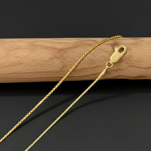 Light Box Chain Gold - 1mm Example View