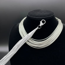 Liquid Silver 20 Strand Chain Clasp View
