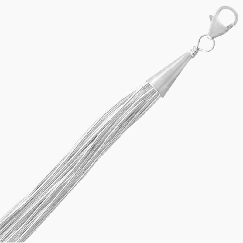 Liquid Silver 20 Strand Chain