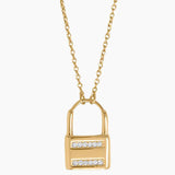 Lock Charm Gold Necklace