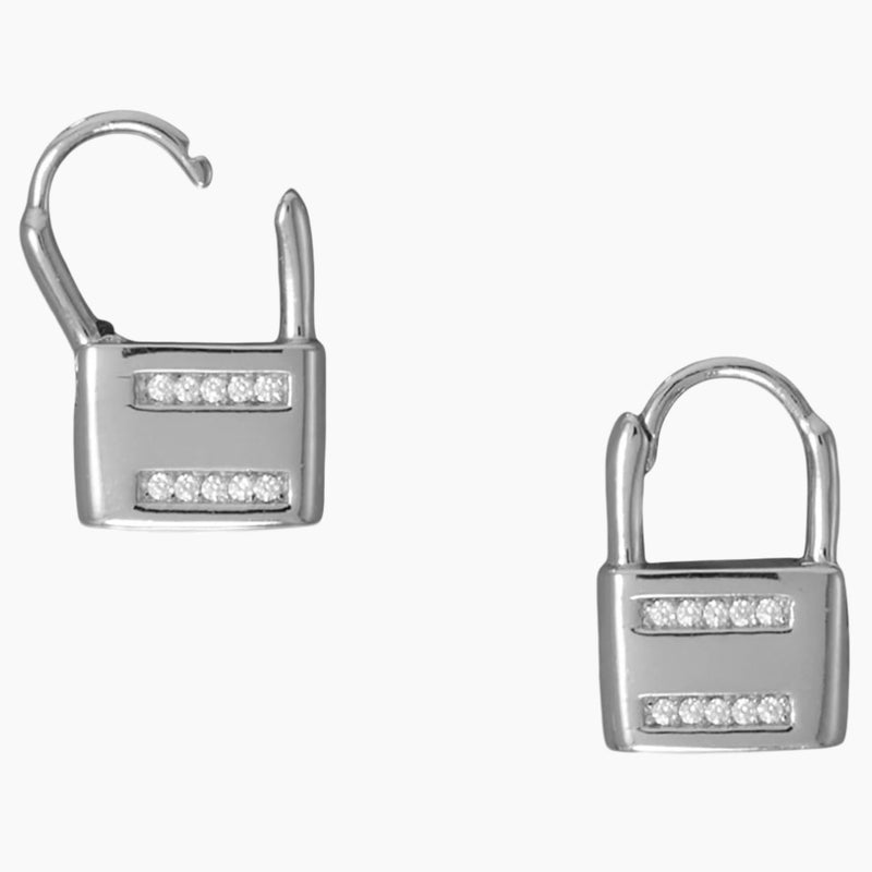 Lock Design Earrings
