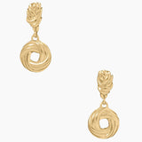 Love Knot Gold Earrings