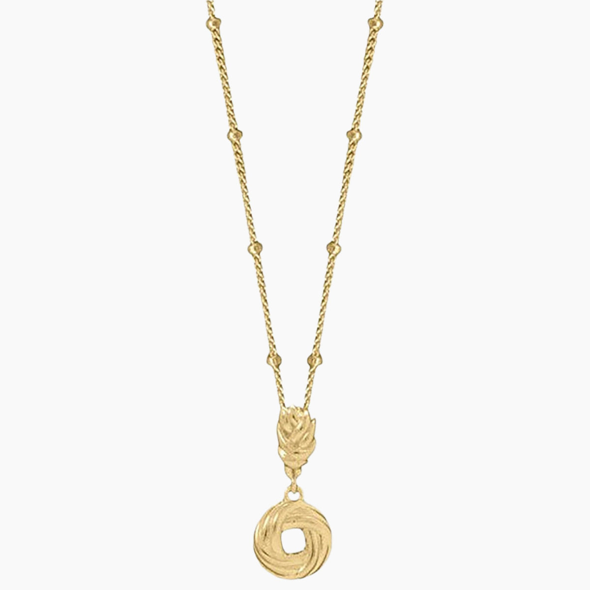 Love Knot Gold Pendant Necklace