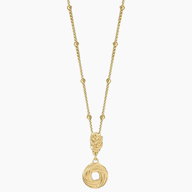 Love Knot Gold Pendant Necklace