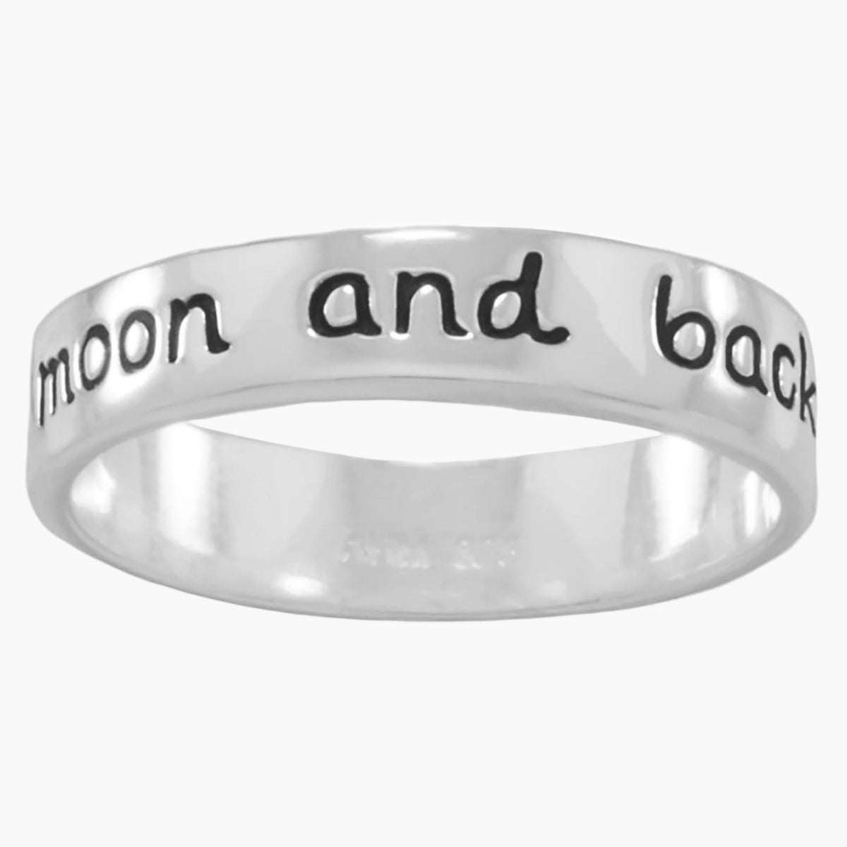 Love You to the Moon and Back Ring Reverse