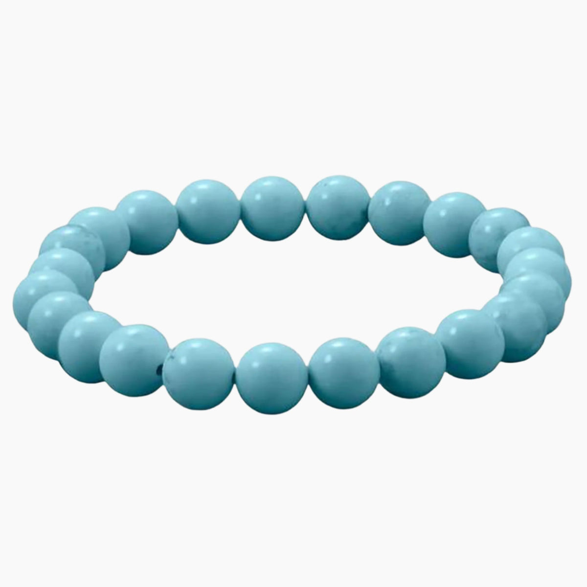 Magnesite Bead Stretch Bracelet Side