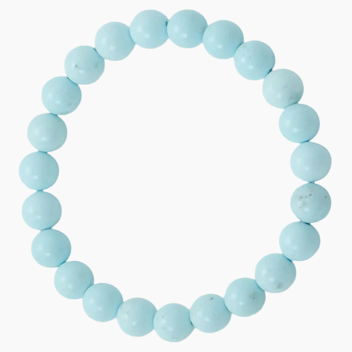 Magnesite Bead Stretch Bracelet