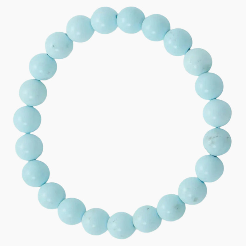 Magnesite Bead Stretch Bracelet