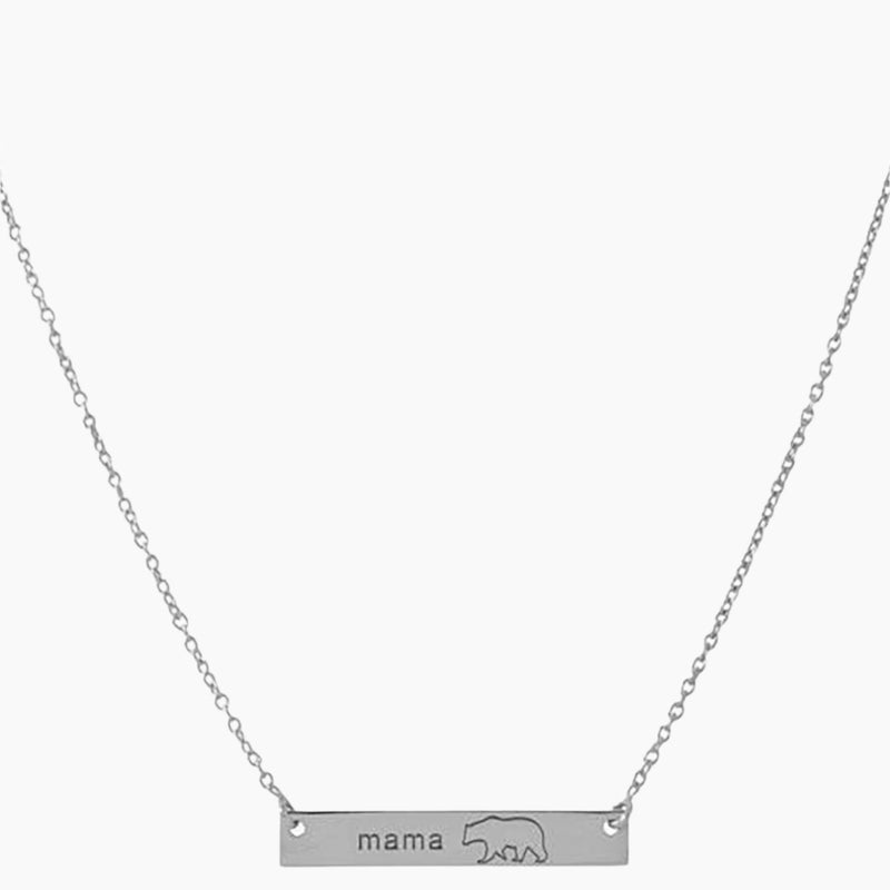 Mama Bear Bar Necklace