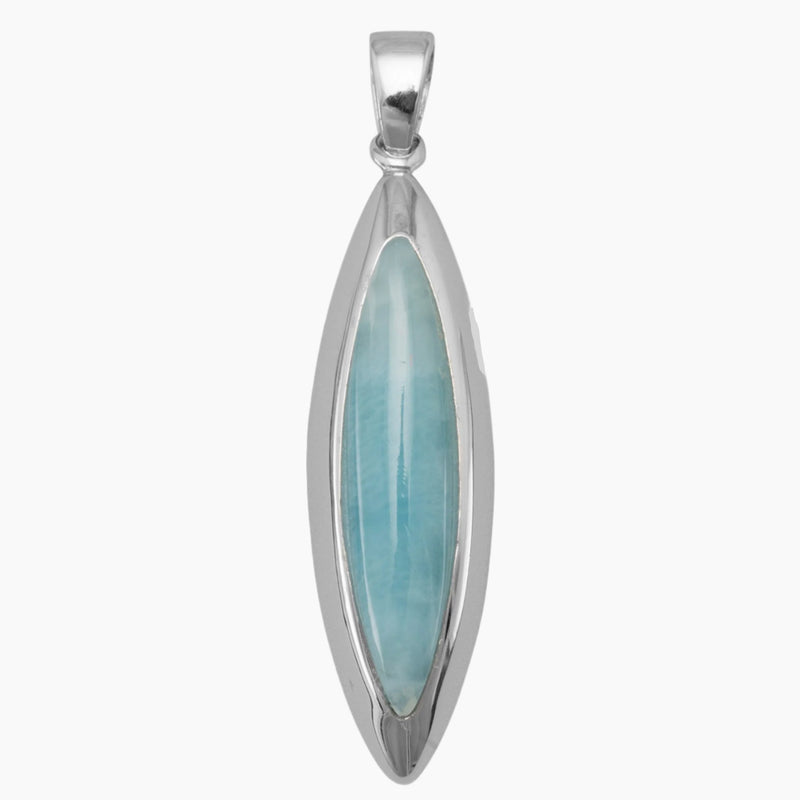 Marquise Shape Larimar Pendant