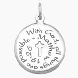 Matthew Bible Quote Charm