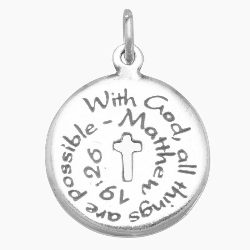 Matthew Bible Quote Charm