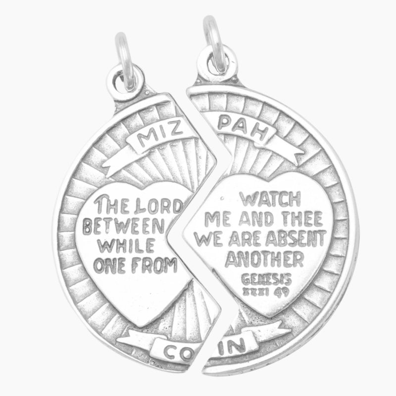 Mizpah Break Apart Coin Charm