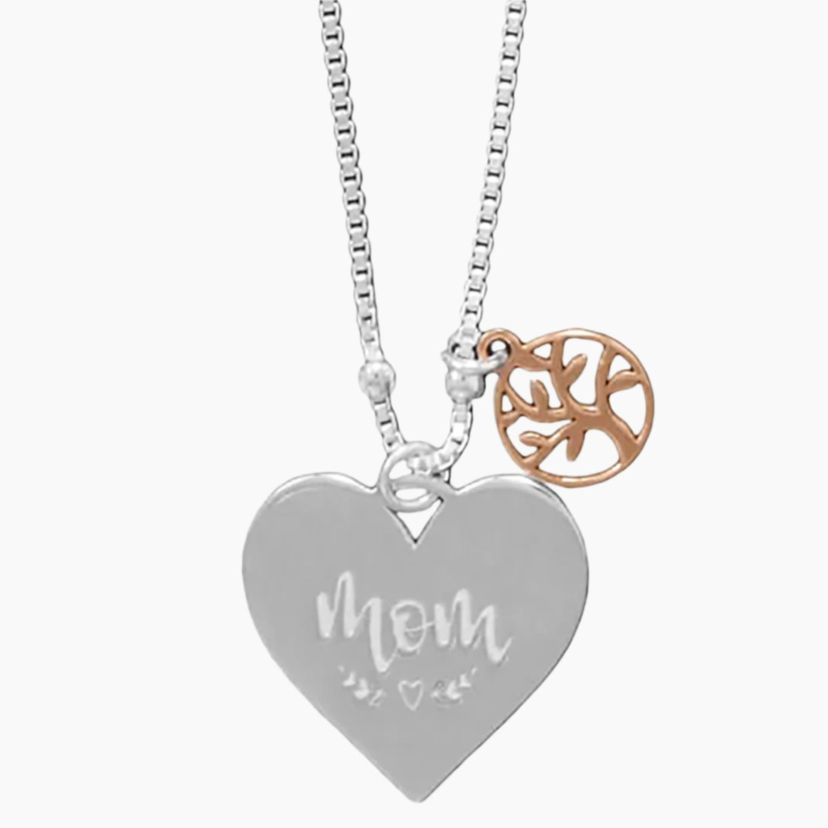 Mom Heart Pendant Necklace
