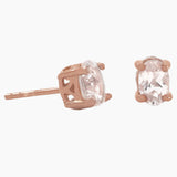 Morganite and White Topaz Earrings