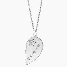 Mother Daughter Heart Necklace Set Daughter