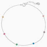 Multi Color Beaded Anklet