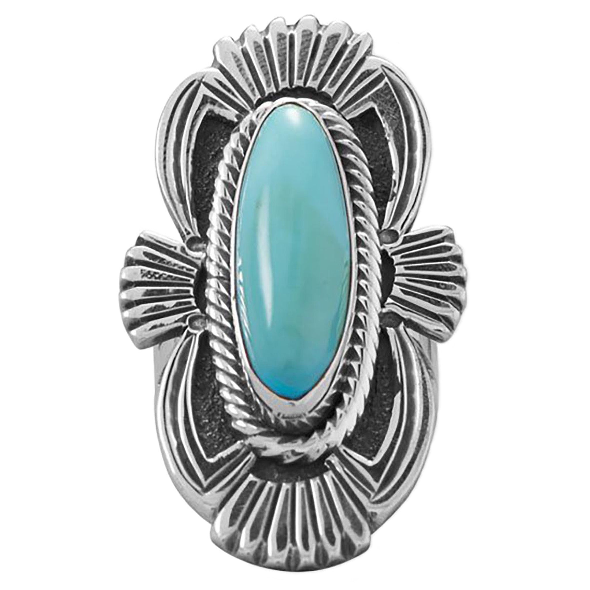 Native American Campitos Turquoise Ring