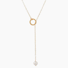 Near Round Freshwater Pearl Lariat Necklace