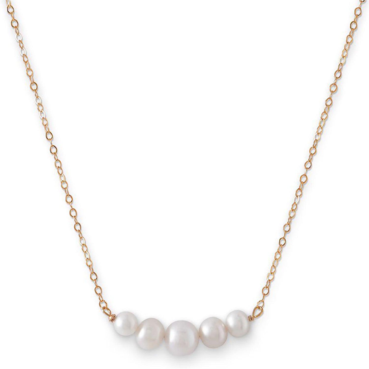 Near Round Freshwater Pearl Necklace