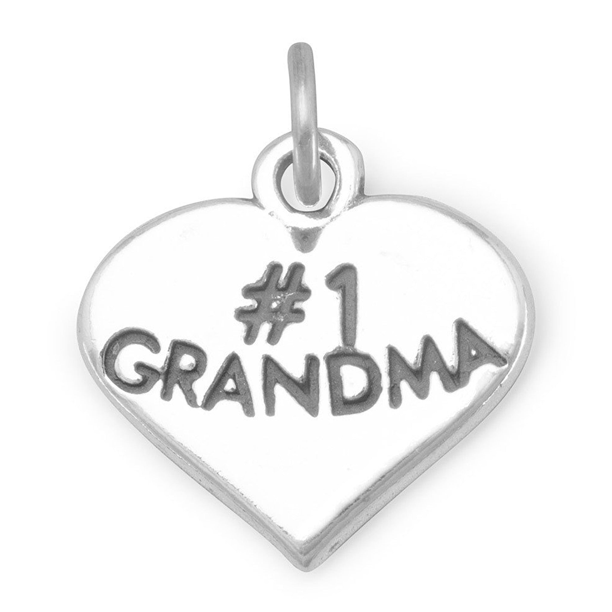 Number One Grandma Charm