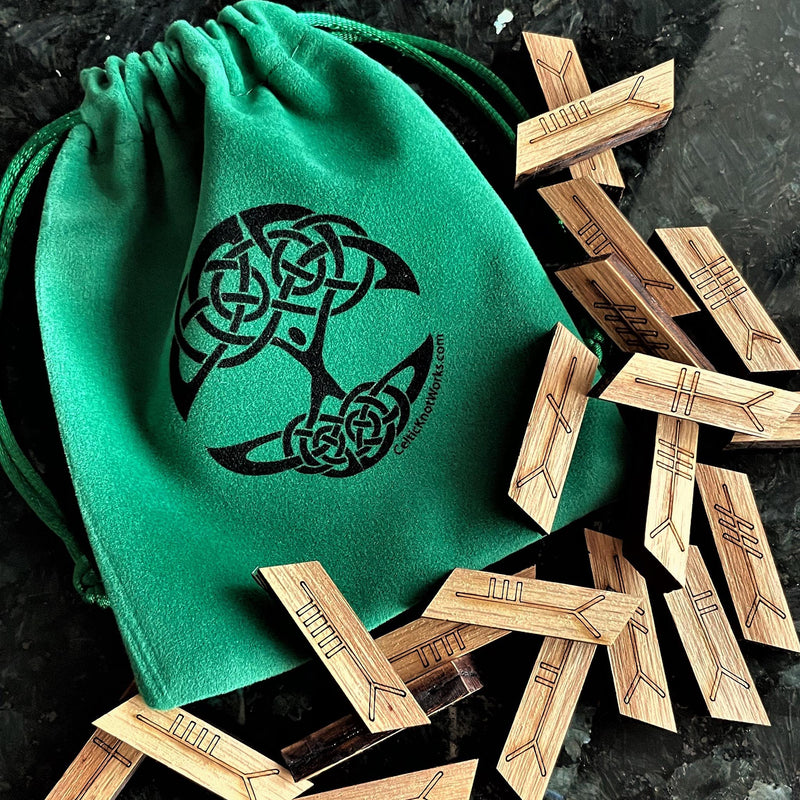Oak Ogham Alphabet Set