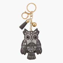 Ole Wise Owl Crystal Bag Charm