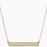Opal Bar Necklace