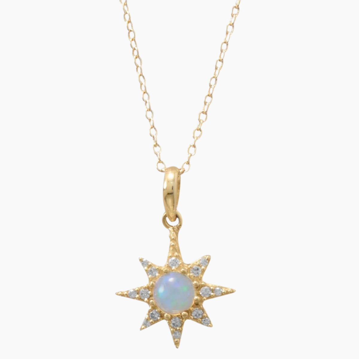 Opal North Star Necklace