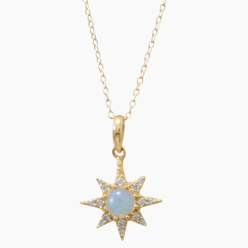 Opal North Star Necklace