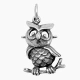 Owl on Branch Charm