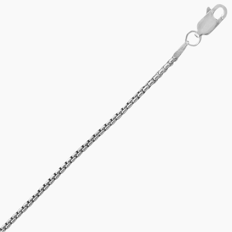Oxidized Box Chain - 1.6mm