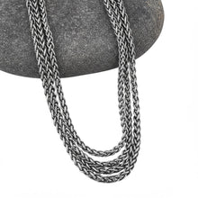 Oxidized French Wheat Chain - 1.8mm Multi Strand View