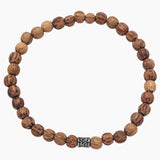 Palmwood Bead Stretch Bracelet