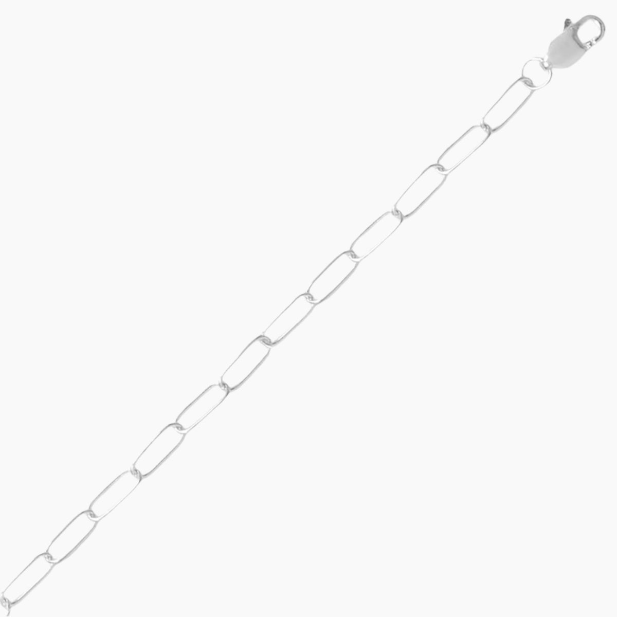 Paperclip Style Cable Link Chain Bracelet