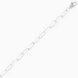 Paperclip Style Cable Link Chain Bracelet