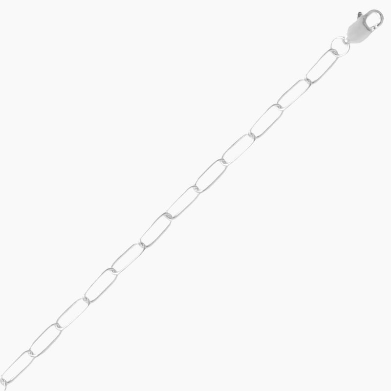 Paperclip Style Cable Link Chain Bracelet