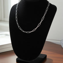 Paperclip Style Cable Link Chain - 2.8mm on Necklace Bust Display