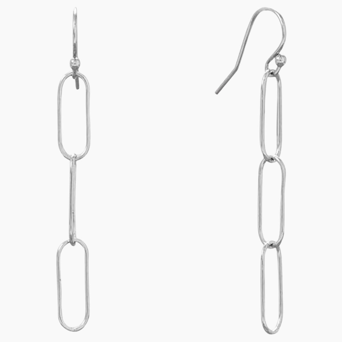 Paperclip Style Earrings