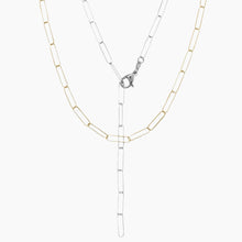 Paperclip Style Link Necklace Layered Style