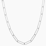 Paperclip Style Link Necklace