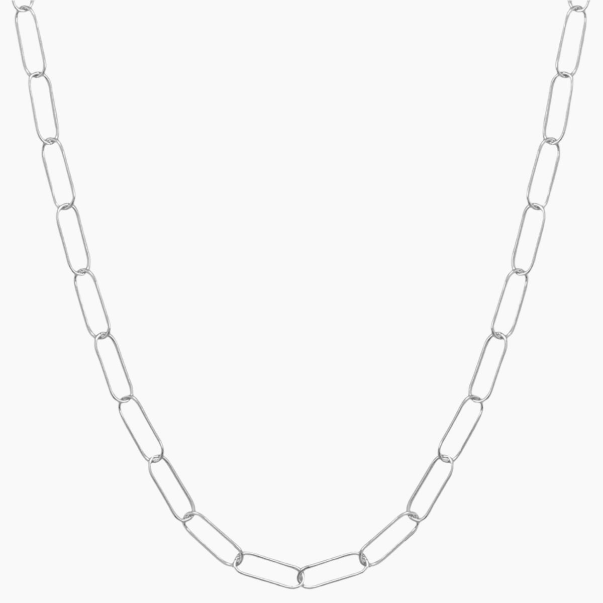 Paperclip Style Necklace